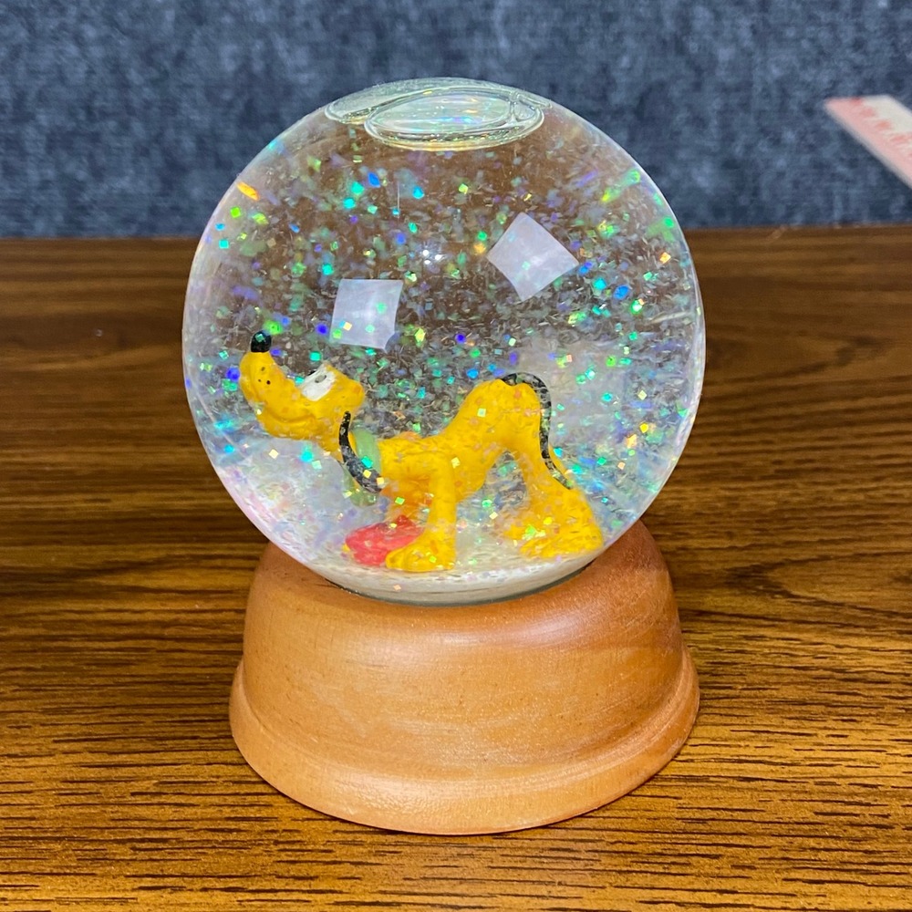 NE Disney Pluto‎ Snow Globe Crystal Collection First Limited Edition 80S